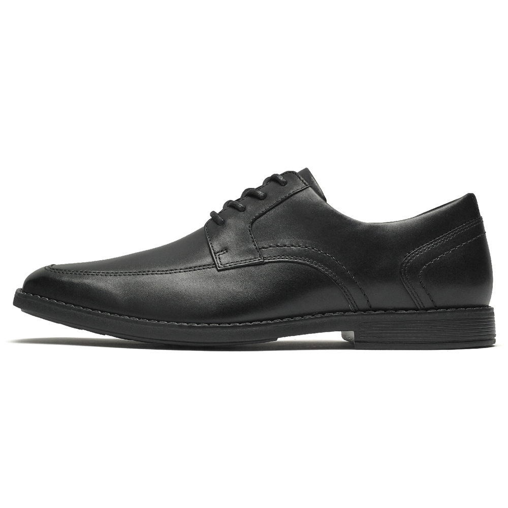 Rockport Mens Oxfords Black - Wighton Apron Toe - UK 176-PXTUHI